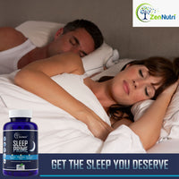 sleep prime man and  woman peacefully sleeping
